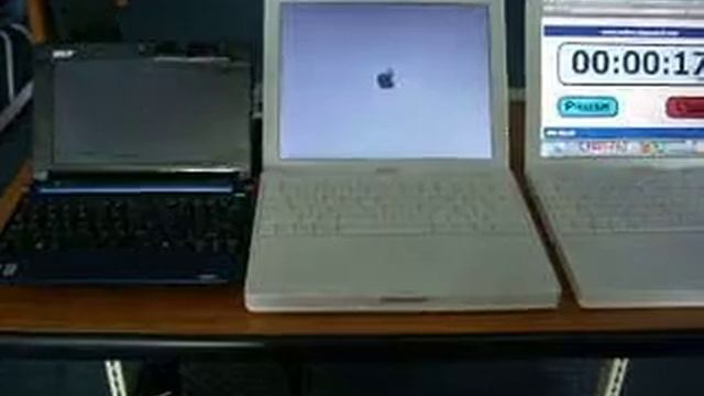 iBook G4 vs. Acer Aspire One (The Great Boot Time Race!) смотреть онлайн