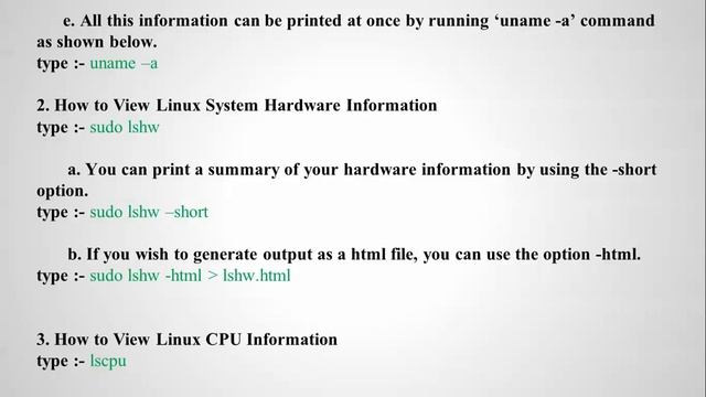 10 Useful Commands to Collect System and Hardware Information in Redhat Linux 7 & Ubuntu 15.04 смотреть онлайн