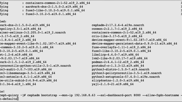 Create CEPH cluster on rocky linux 9 смотреть онлайн