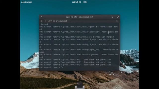 rm -rf / --no-preserve-root ( DISTRUGGE LINUX ) смотреть онлайн