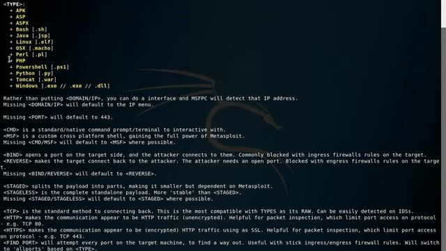 MSFvenom Payload Creator in Kali Linux смотреть онлайн