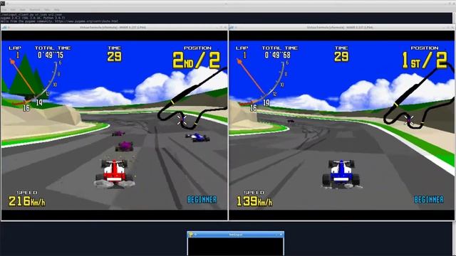 Virtua Formula - 2 players on the same keyboard on Linux - NetInput смотреть онлайн