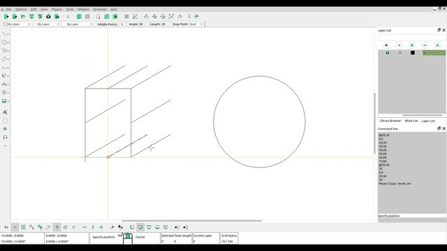 Snap End Point, Snap Middle & Snap Center - Librecad Tutorial смотреть онлайн
