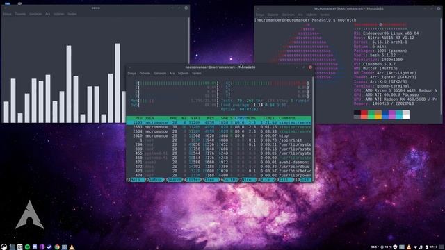 Endeavour OS Cinnamon Desktop смотреть онлайн