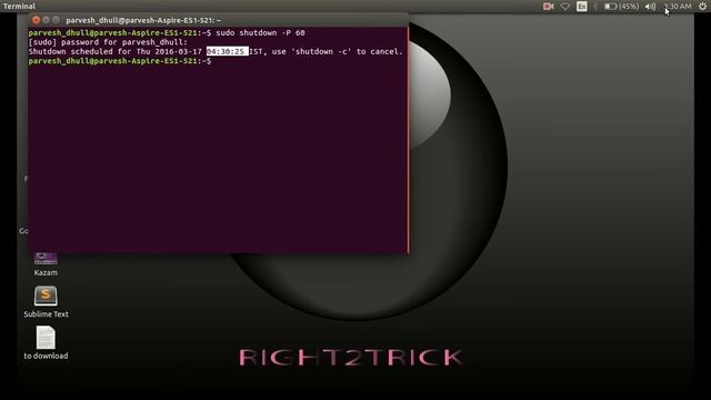 How to Start and Stop Shutdown Timer In Ubuntu смотреть онлайн