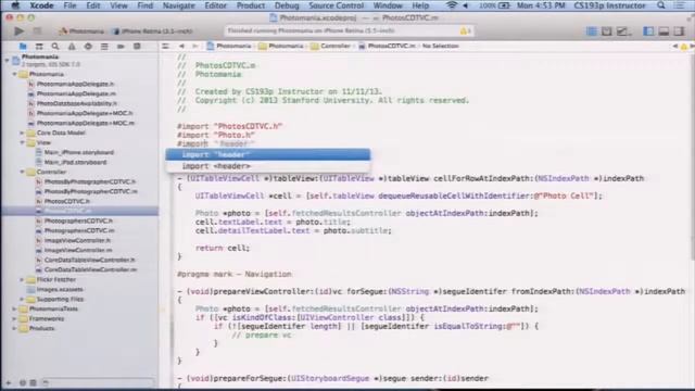 Stanford University Developing iOS Objective C Lecture 14 UIApplication, Network A смотреть онлайн