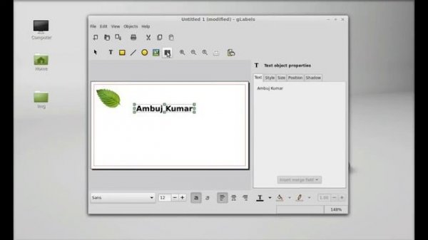 gLabels : Create labels, business cards & media covers in Linux Mint (Ubuntu)