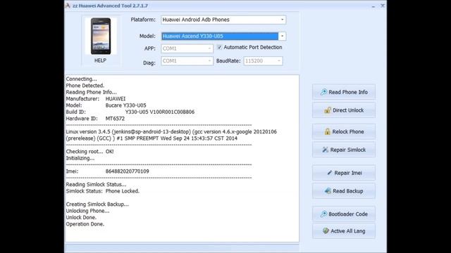 Huawei Y330-U05 a.k.a Orinoquia Bucare Direct Unlock In Seconds!!! смотреть онлайн