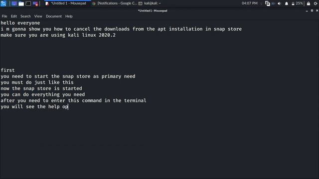 how to abort the snap installation and handle their issues in kali linux(2020.2) смотреть онлайн