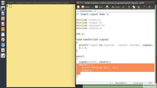 07 03 Programming Linux Singnals смотреть онлайн