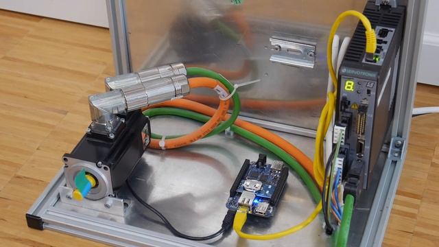 OpenSource EtherCAT master on real-time linux operating in cyclic synchronous position mode. смотреть онлайн
