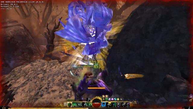 Guild Wars 2 on Linux (Manjaro 20.0.3 KDE) Ryzen 2200G / RX 580) смотреть онлайн