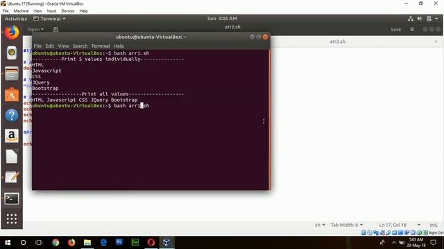 how to use array in bash смотреть онлайн