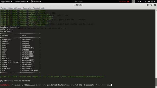 kali linux -SQLmap attack смотреть онлайн