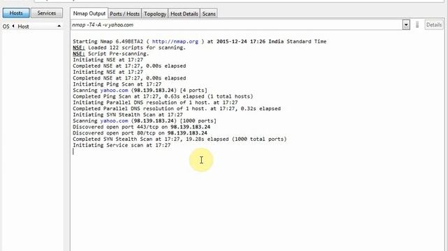 Using NMAP for ports monitoring смотреть онлайн
