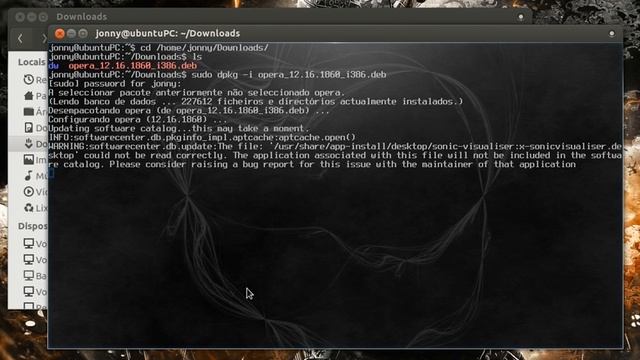 Instalando arquivos DEBs via terminal смотреть онлайн