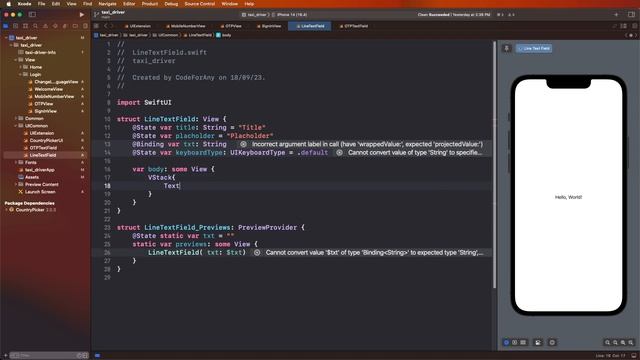 #2 SwiftUI Taxi App: OTP Verification, Password Sign-In, Profile Creation | MVVM Pattern смотреть онлайн
