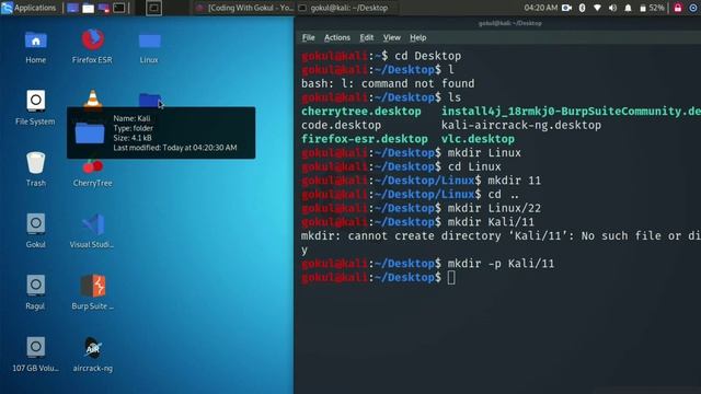 Creating directories ( folders ) - Linux for Beginners in Tamil | Tutorial #6 | смотреть онлайн