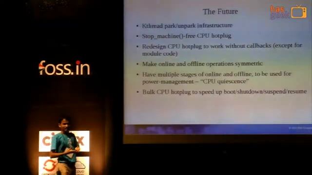 Srivatsa S. Bhat - The CPU Hotplug infrastructure in Linux смотреть онлайн