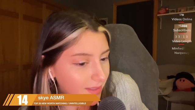 TOP 25 / ASMR / INAUDIBLE / UNINTELLIGIBLE (Whispering, Close Up) / ASMR Charts смотреть онлайн
