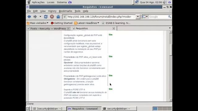 instalando phpbb - Debian Linux - www.4security.com.br смотреть онлайн