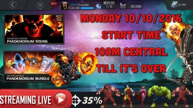 Ghost Rider Legend LIVESTREAM Announcement Marvel Contest Of Champions смотреть онлайн