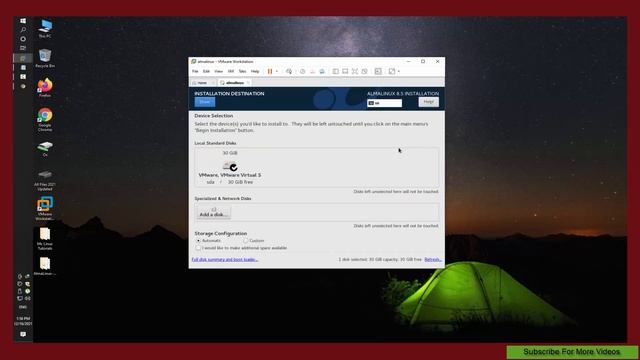 AlmaLinux Tutorial - How To install AlmaLinux On Vmware Workstation 16 смотреть онлайн