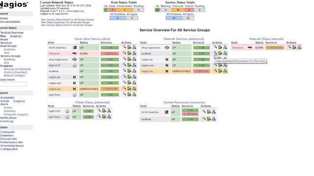 See Service Overview details for All Service Groups in Nagios Core (Tour Part 9) смотреть онлайн