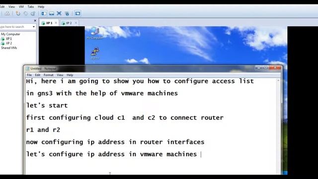 Access list on GNS3 смотреть онлайн
