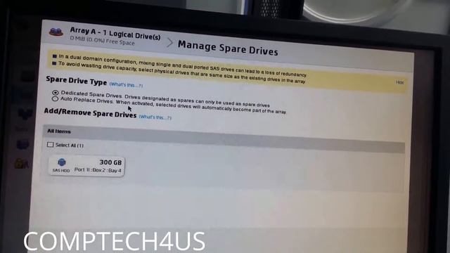 RAID HOW TO ADD A HOTSPARE смотреть онлайн