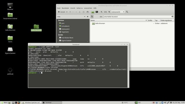 addfstab Samba Freigaben смотреть онлайн