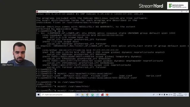 Webinar Unidade 3 - Instalação e Configuração de Servidores. смотреть онлайн