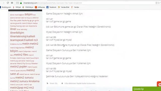 Metin2 Putty Üzerinden Files Yedeği Almak смотреть онлайн