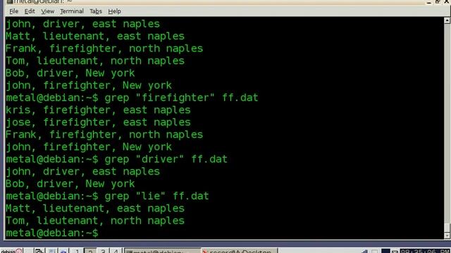 BASH lesson 3 - grep and cut commands.flv смотреть онлайн