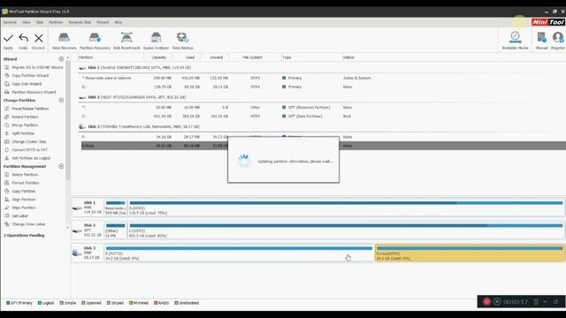 MiniTool Partition Wizard 11.5 Crear y Eliminar Particiones смотреть онлайн