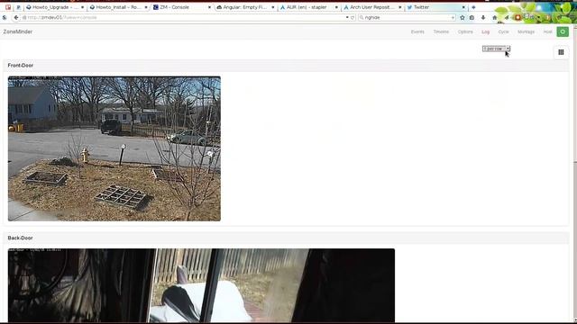 ZoneMinder new console and montage view demo смотреть онлайн