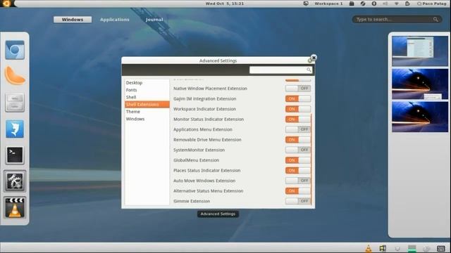 Gnome Shell 3.2 in Ubuntu 11.10 Beta 2 смотреть онлайн