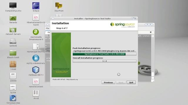 Tutorial Installation Spring Source Tool Suite at Ubuntu Linux смотреть онлайн