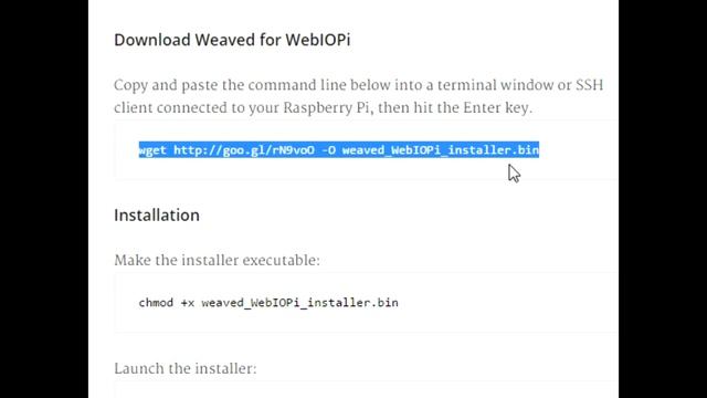 Installing Weaved Services for WebIOPi смотреть онлайн