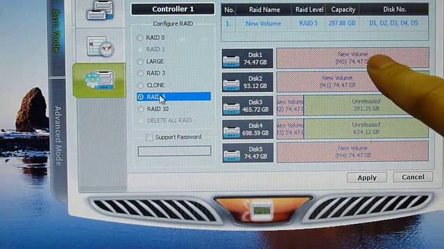 Addonics Compact RAID - Creating a RAID volume (6 of 8) смотреть онлайн
