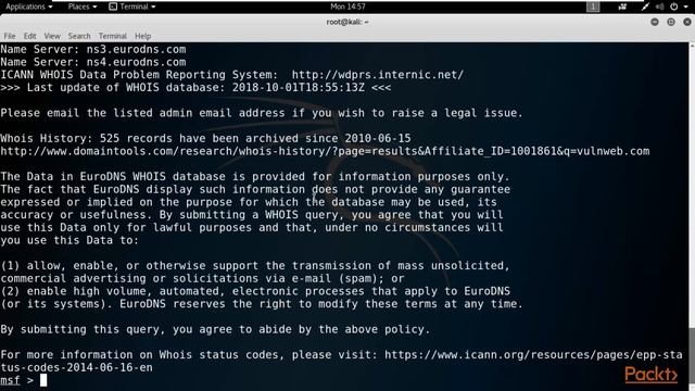 Hands-On Penetration Testing with Metasploit: Information Gathering | packtpub.com смотреть онлайн