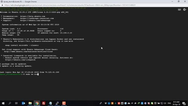 การเข้าใช้งาน Google Cloud ผ่าน SSH смотреть онлайн