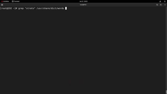 Find the string strato from /usr/share/dict/words in linux смотреть онлайн