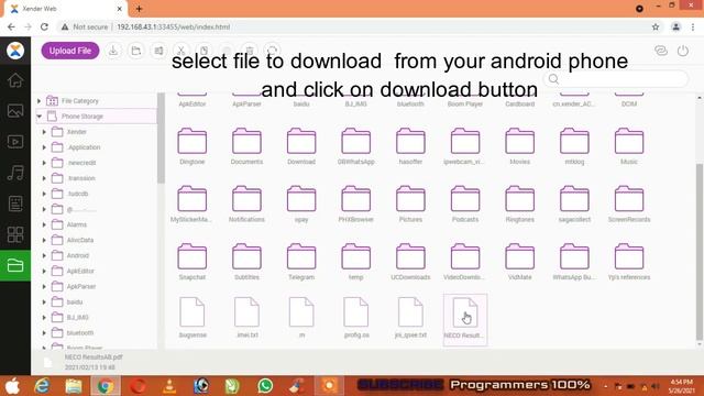 How to Transfer Files From Android Phone to PC Using Xender@Programmers100p смотреть онлайн