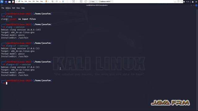 How to install Clang LLVM 17 and how to compile and run C/C++ on Kali Linux 2023 смотреть онлайн
