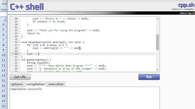 Implement menu logic in a C++ console application смотреть онлайн