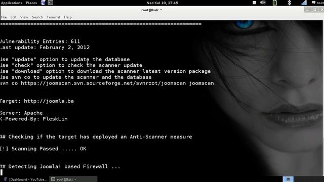 Kali Linux - Joomscan смотреть онлайн