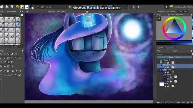 MLP SPEEDPAINT - Moonlight - Princess Luna смотреть онлайн