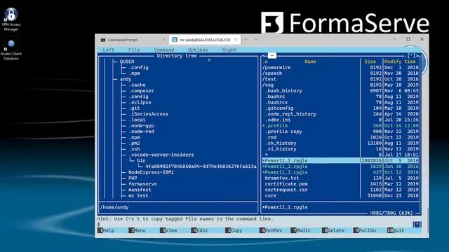 Using Midnight Commander to manage your IFS on the IBM i. смотреть онлайн