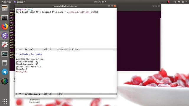 emacs : set up config 01 (init file & org file for literate programming) смотреть онлайн